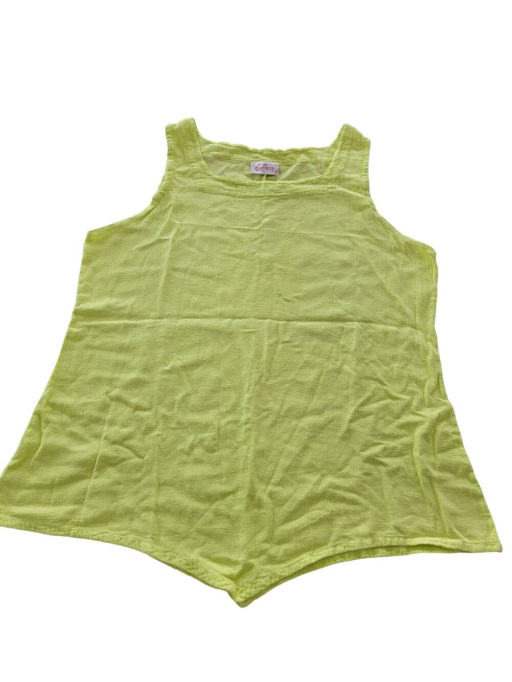 The Gauzeway Neon Sleeveless Lightweight Tunic Top/Cover Up